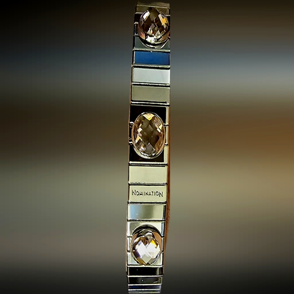 Nomination Sterling/Stainless bracelet w/stones